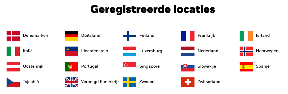 Registered countries for IESE