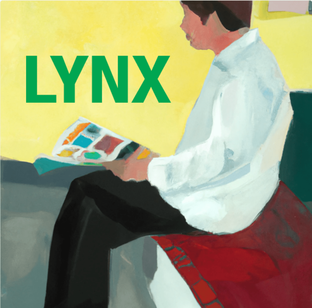 Person sitting down reviewing the LYNX brokerage service