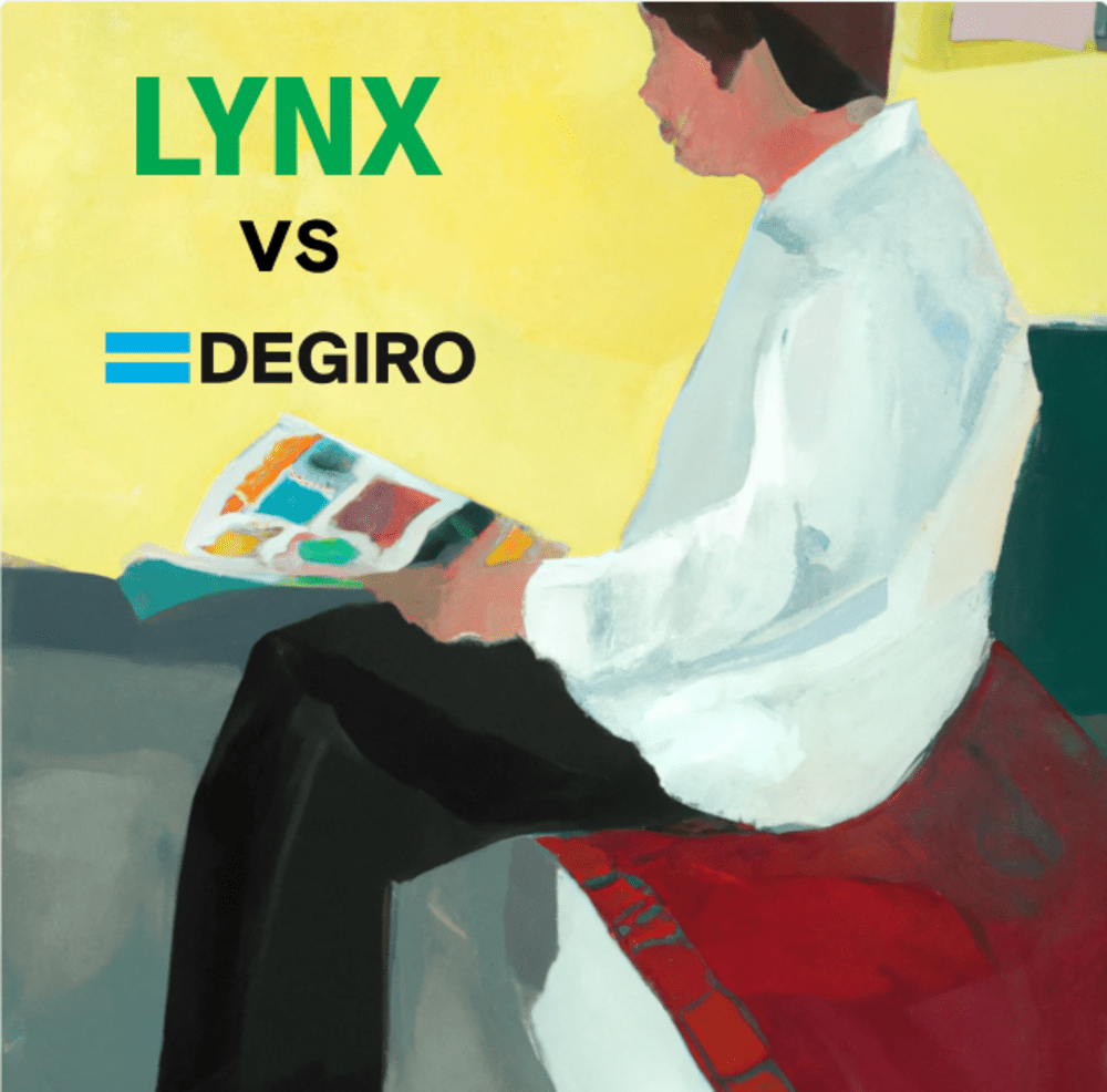 The logos of LYNX and DEGIRO