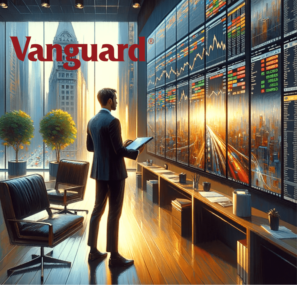 Person choosing between Vanguard ETFs to purchase