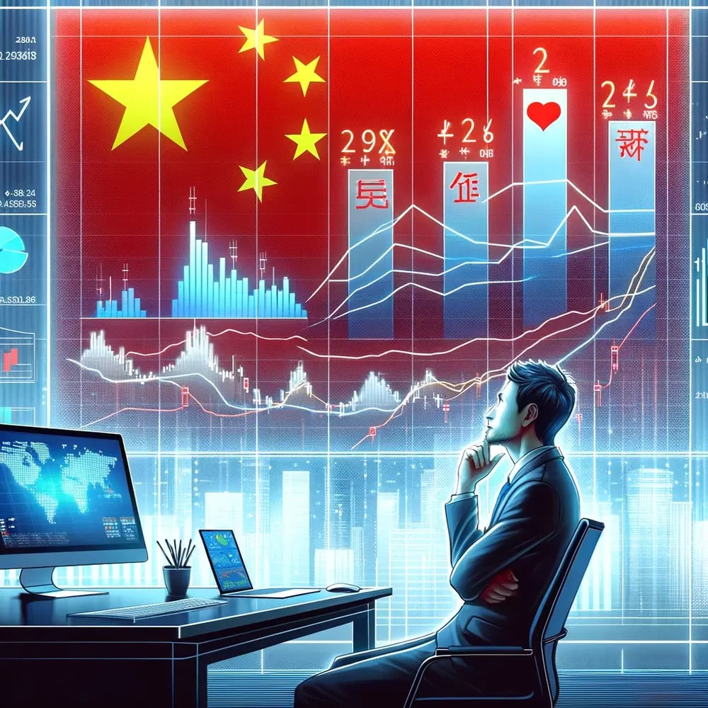 Person sitting down reviewing investing in China through ETFs