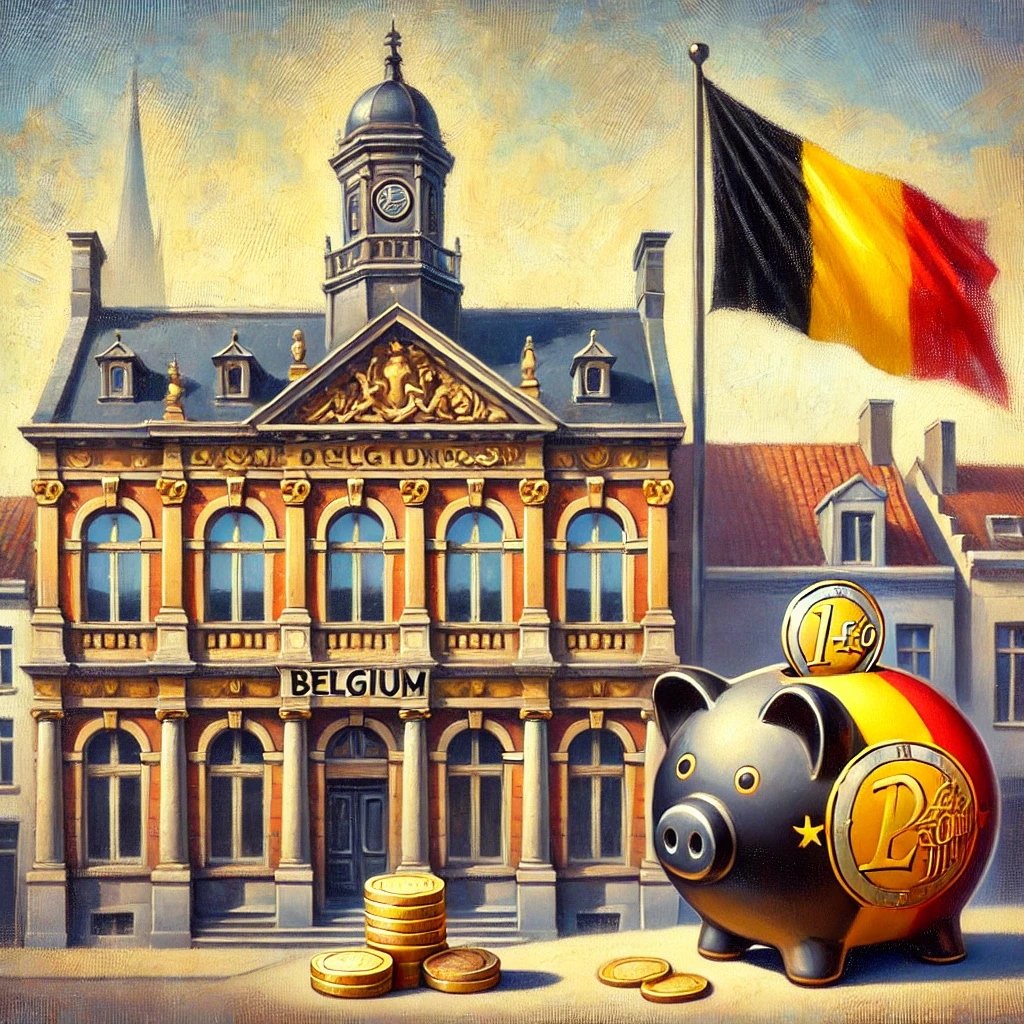 Une image représentant un compte d'épargne en Belgique (par ChatGPT)